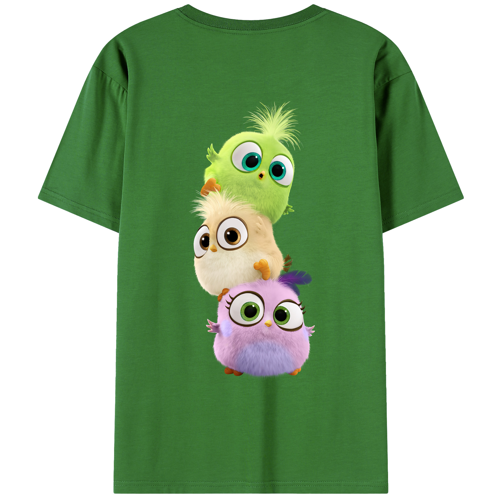 （画像用） Angry Birds アングリーバード レディース半袖Tシャツ(バックプリント)